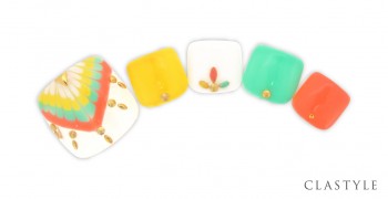 エスニックピーコックフットネイル