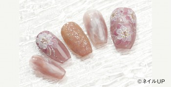 アートが苦手でも簡単に描けるお花ネイル