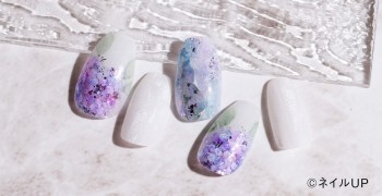 簡単キラキラ映え紫陽花