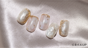 ゴールドパールネイル