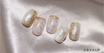 ゴールドパールネイル